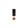 Aliyah Black cotton & solid wood table lamp