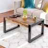 Hamstreet Sheesham Wood Coffee Table In Natural Rustic Wood Finish