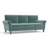 Oxford 3 Seater Fabric Sofa in Dusty Turquoise Velvet Colour