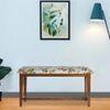 Euthenia Solid Wood Bench In Provincial Teak Finish