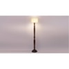 Brody Brown Cotton Shade Floor Lamp
