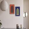 Desert Art MDF Handpainted Yellow Rectangle Wall Hanging Frame
