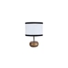 Alina Multicolor cotton & solid wood table lamp