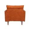 Arihana Boucle Fabric Arm Chair in Orange Colour
