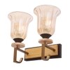 Eliante Modern Wall Lights Mild Steel & Glass Material Antique Brown & Champaign Finish