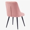 NICO Leather Accent Chair in Pink Colour