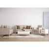 Scandinavian Nexon Three Seater Sofa Natural Wood Finish