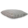 Criss Cross Smokey Grey Decorative Cushion Cover 12 x 20 Inches