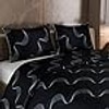 Stoa Paris Satin Comforter King Size with 2 Pillow Covers, 300TC Comforter Set Covers, Twilight Rhapsody