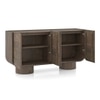 Nura Solid Wood Sideboard In Danish Walnut Finish