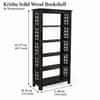 Arcade Sheesham Wood Book Shelves  In Walnut  Finish