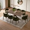 Anderson Solid Wood 8-Seater Dining Table With 8 Dune Dining Chair