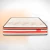 Boltt Plus 3 Zoned NRG Layer Medium Firm Bonnell Spring Euro Top Mattress with Extra Air Circulation and Coolness (75 x 72 in, 8 Inches)