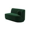 Izza Velvet 4 Seater Sofa in Green Colour