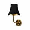 Devansh Metal Electric Wall Light in Gold Colour with Yellow Shade Count of 2 Lights