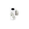 Philip White Natural Fiber Cluster Hanging Light