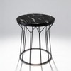 Aria Metal Side Table in Black Colour
