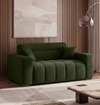 Basso 2 Seater Sofa in Olive Boucle Colour