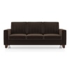Apollo Neo 3 Seater Fabric Sofa in Dark Earth Colour (Back Height : Regular, Cushion Type : Hard)