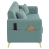 Daraco Velvet 2 Seater Sofa in Tourquise Color