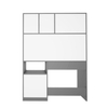 Passion Study Table Grey And Frosty White