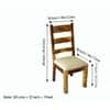 Newport Sheesham Wood   Dining Chair in Jute Beige     TEAK FINISH