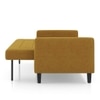 Salford 3 Seater Click Clack Sofa Cum Bed In Ochre Colour
