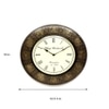 Wooden Decorative Brassfitted Round Rashi Wall Clock By Craft Tree