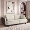 Aster 3 Seater Sofa In Dual Tone Beige And Chocolate Colour