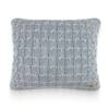Kelly Knit Quarry Grey Decorative Cushion Cover 16 x 16 Inches