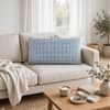 Kelly Knit Quarry Grey Decorative Cushion Cover 12 x 20 Inches