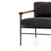 Sereta Solid Wood Armchair in Natural & Black