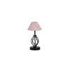 Tessa Multicolor cotton Table lamp with Iron Base