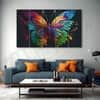 The Castle Decor Multicolour Butterfly Wall Art Set of 5 Digital Painting 27x48 Inch