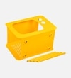 Yellow Metal Side Table in Yellow Colour
