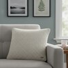 Anna Pale Whisper Knitted Cushion Cover  16X16 Inches