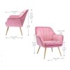 Brodie Accent Chair - Pink