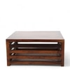 Kingsville Sheesham Wood Coffee Table In Dark Walnut Finish