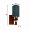 Devansh Metal Electric Wall Light in Black Colour with Yellow Shade Count of 1 Light