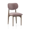 Aero Solid Wood 6 Seater Dining Table With 6  Ollie Dining Chairs (Finish : Danish Walnut, Chair Colour : Lilac)