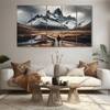 The Castle Decor Nature Art Wall Painting Wooden Framed Digital Painting 27x48 Inch (Style 3)