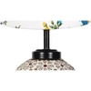 Marlee Multicolor cotton Glass Table lamp with Iron Base