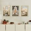 The Castle Decor Vintage Mughal Theme Wall Art Set of 3 11x17 Inch