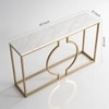 Splendour Metal Console Table in Gold Colour