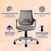 Kepler Brooks Polaris MB Office Desk Chair in Grey Colour