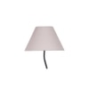Isla Zig Zag Iron Floor lamp with Cotton Conical Grey shade (Z35)