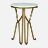 Metalia Metal Side Table in Gold Colour
