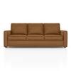 Apollo Compact 3 Seater  Fabric Sofa In Ochre velvet Colour