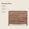 Magellan Solid Wood Chest of 6 Drawers in Teak Finish