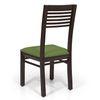 Brighton Zella Solid Wood 4 Seater Dining Table With Set Of 4 Chairs (Colour- Avocado Green , Finish- Mahogany)